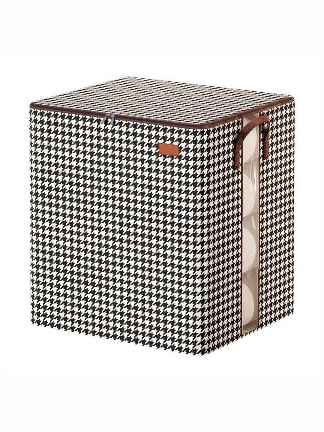 ZEELPETAL Printed Foldable Clothes Organizer with Transparent Window