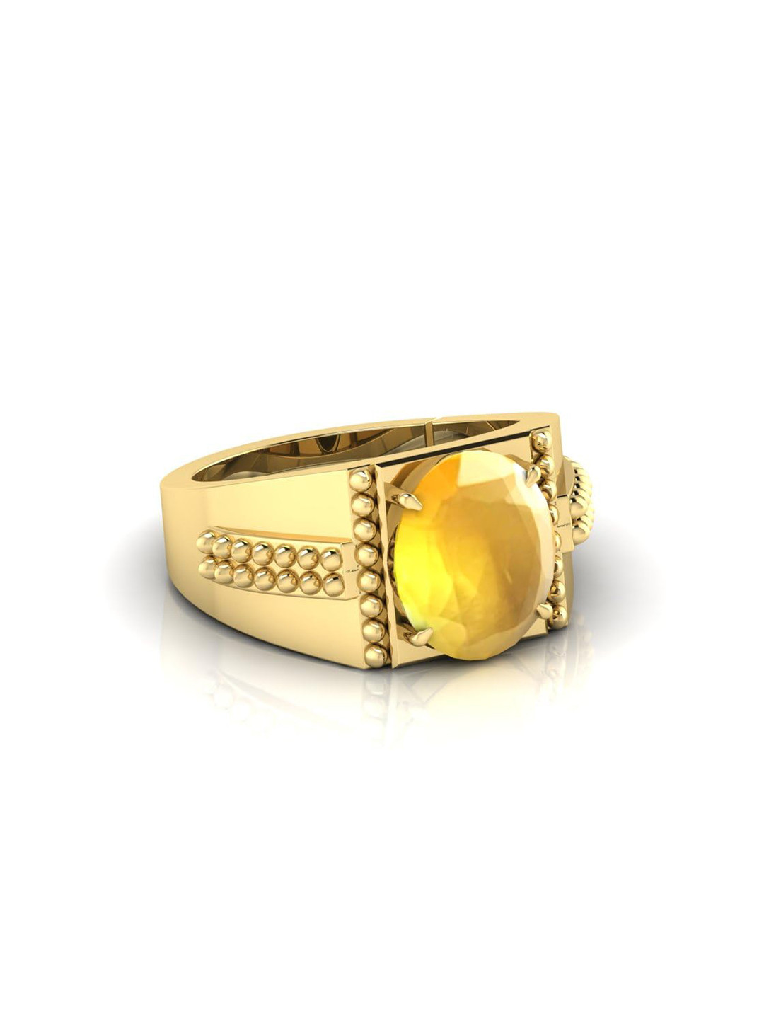 RRVGEM 10.25 Ratti Pukhraj Ring
