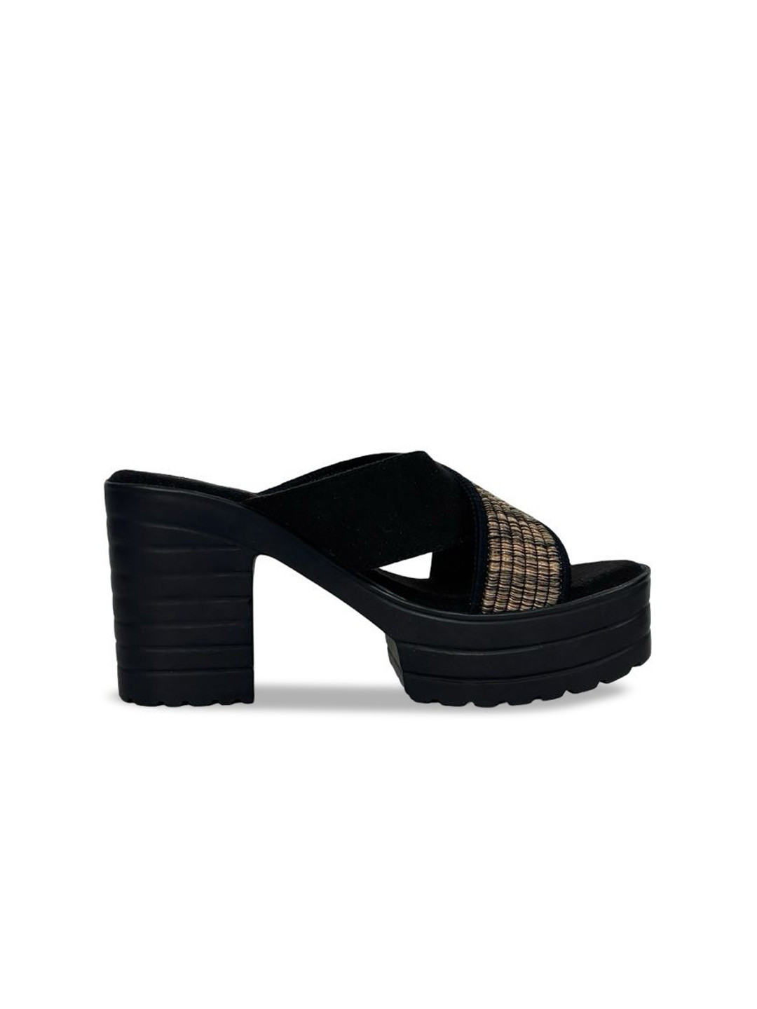 Lamir Design Women Embellished Open Toe Platform Heel Sandals