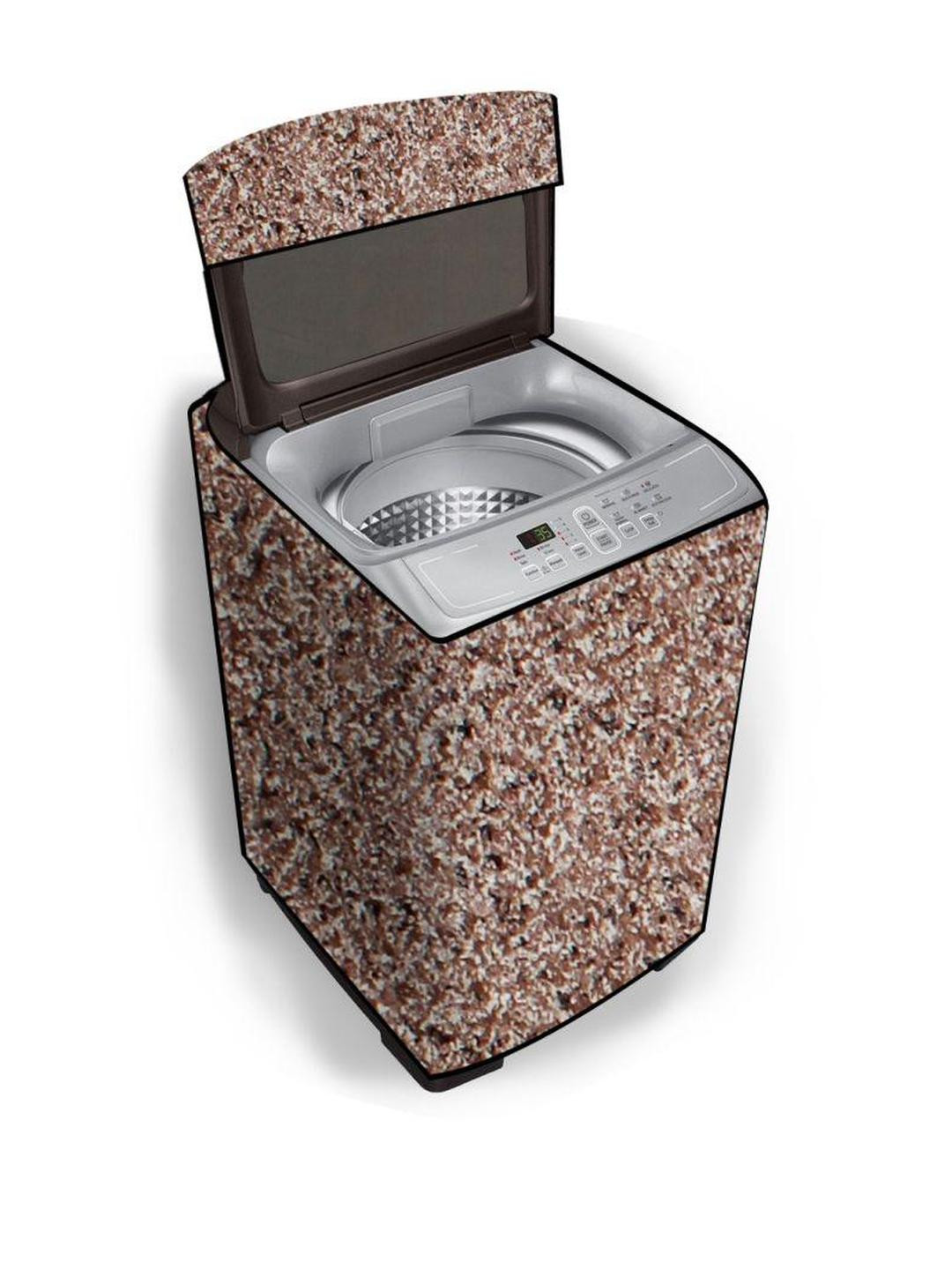 Stylista Brown PVC Washing Machine Cover