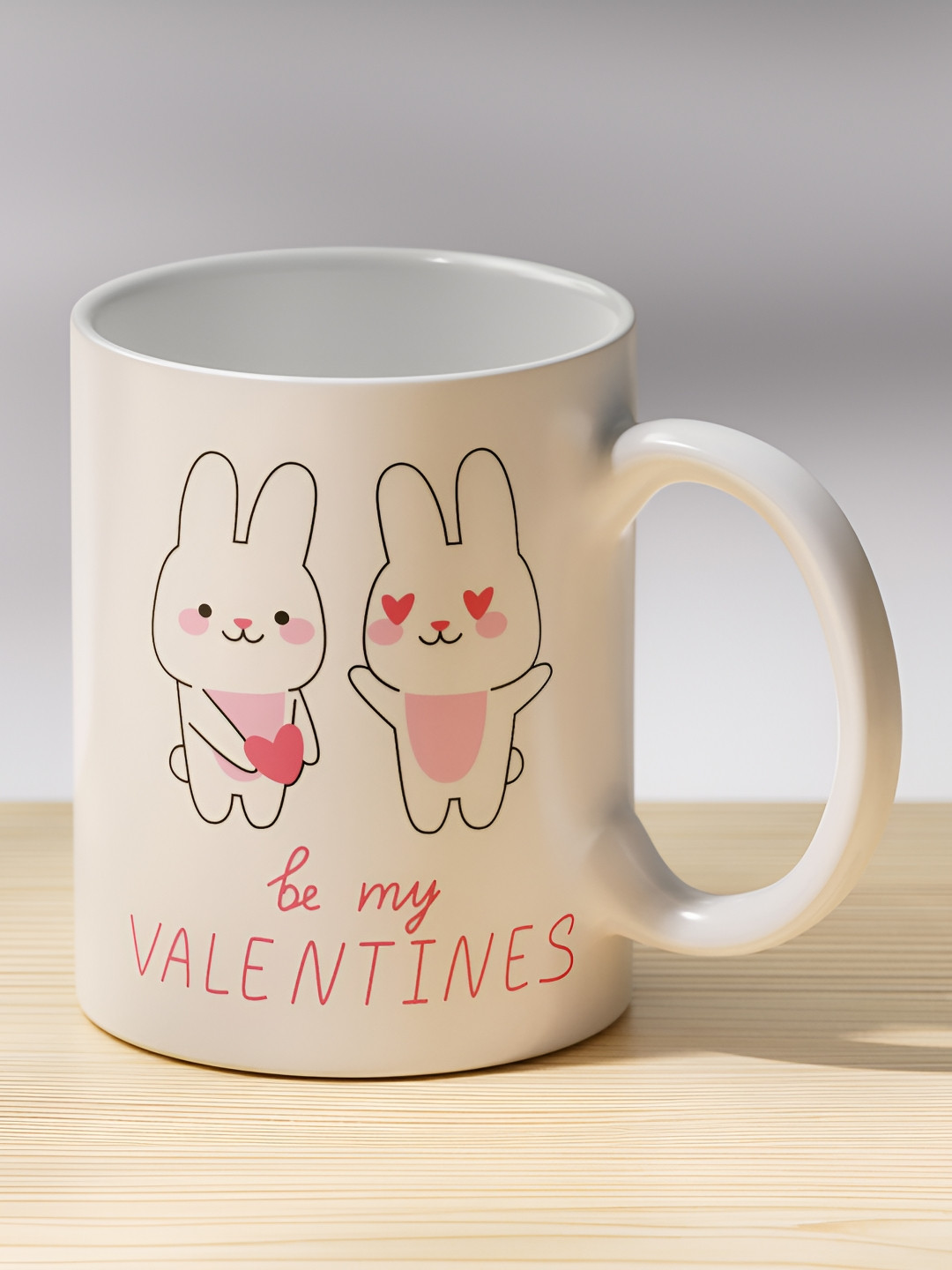 Gift4You Glitter Dot Multicoloured Typography Ceramic Microwave Safe Cup-350ml