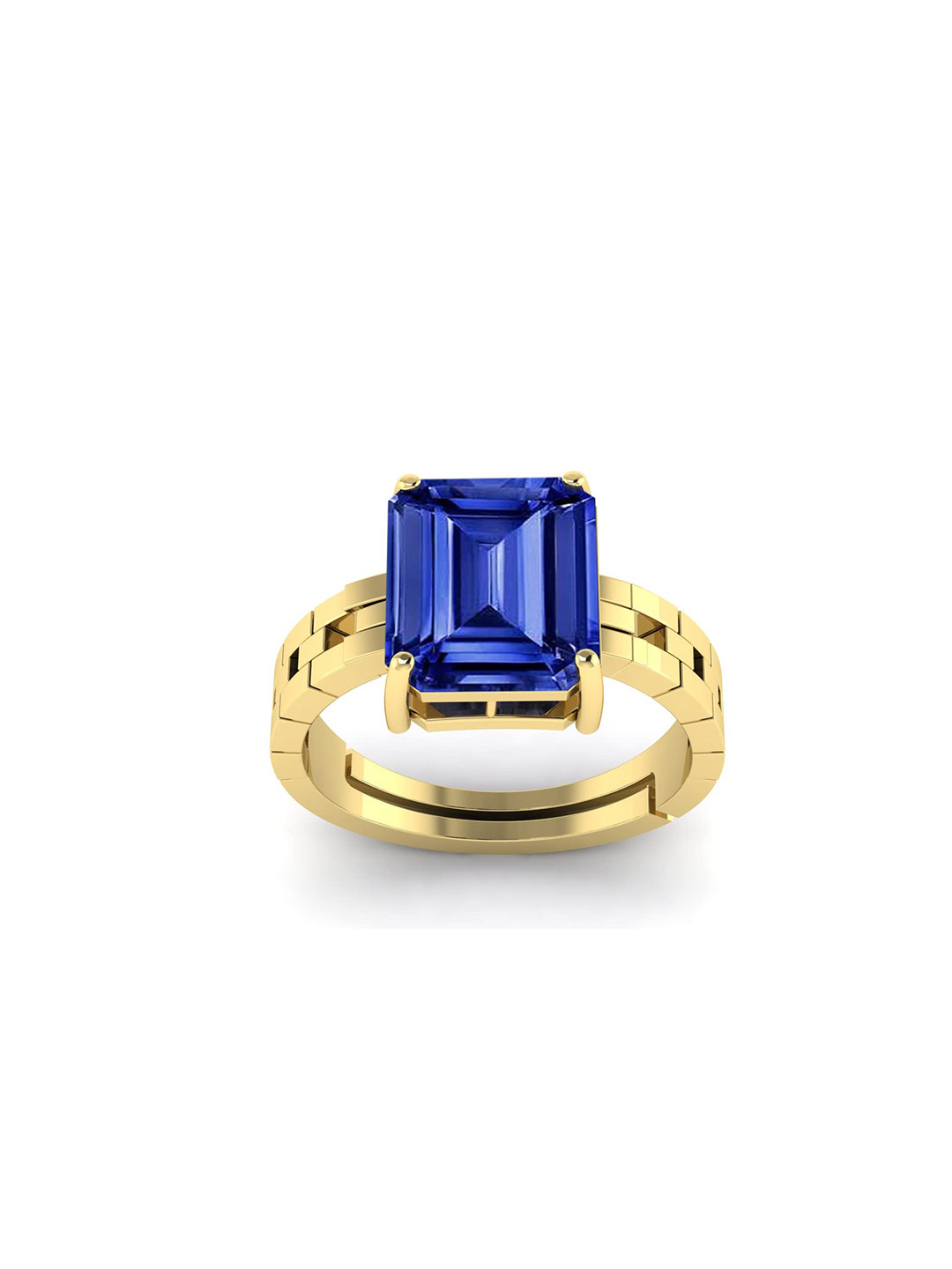 RRVGEM Blue Sapphire 3.00 KT B Finger Ring