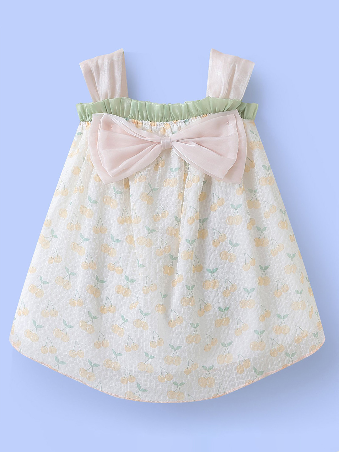 Mark & Mia Girls Square Neck Floral Printed A-Line