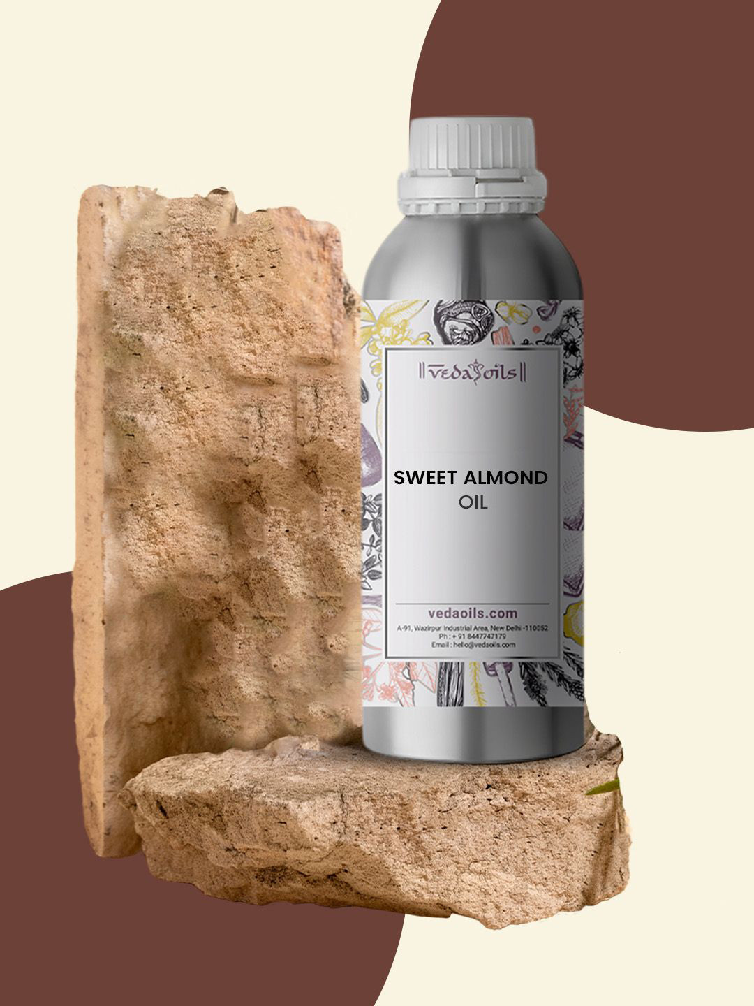 Veda Oils Sweet Almond Massage Oil- 100 ml