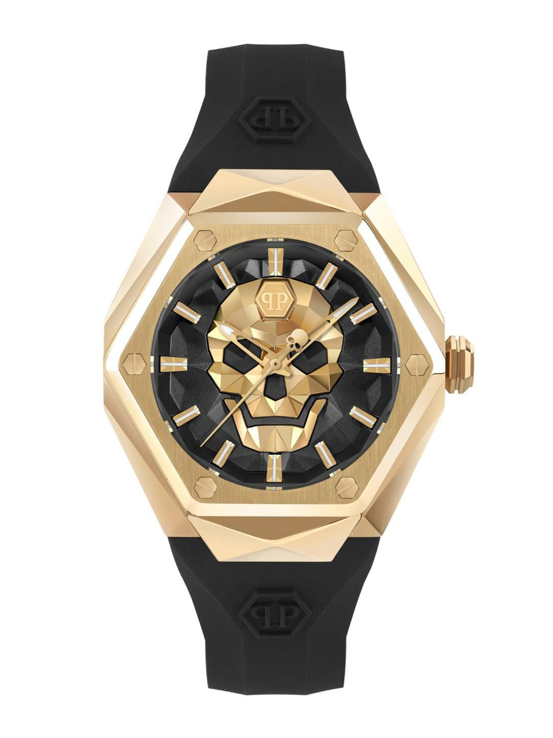 PHILIPP PLEIN Skull Spikes Women Brass Dial & Straps Analogue Watch PWADA0224