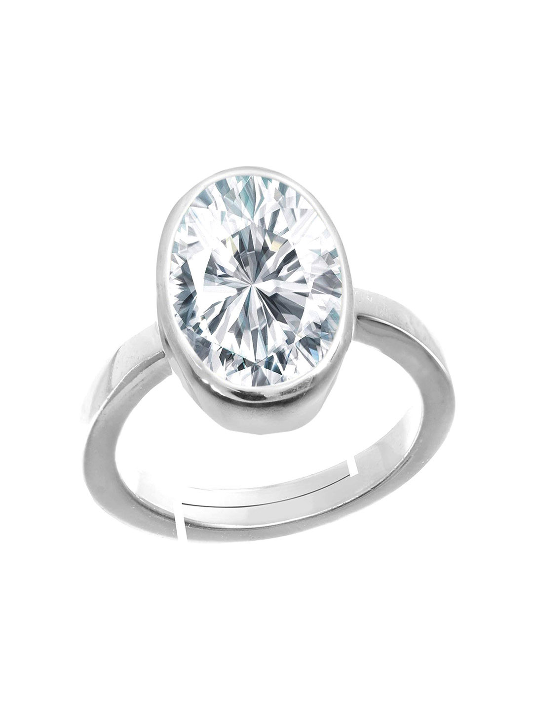 RRVGEM 5.25 Ratti 4.70 KT White Cubic Zircon Ring
