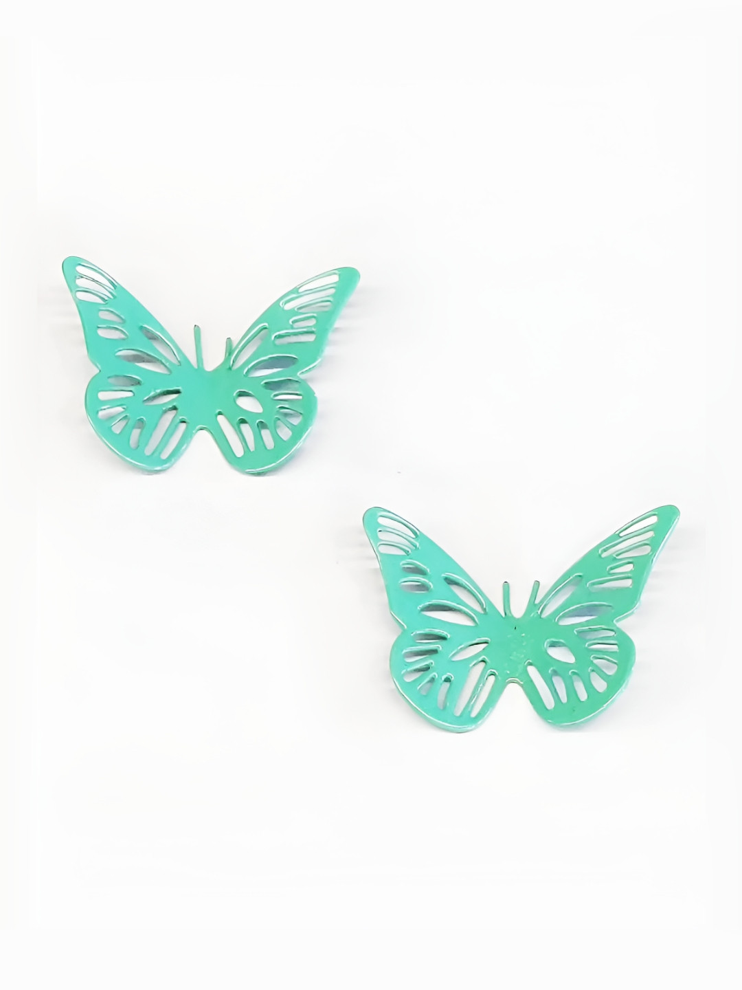 Living With Elan Unisex pack of 2 Sea Green Butterfly Fridge Magnet
