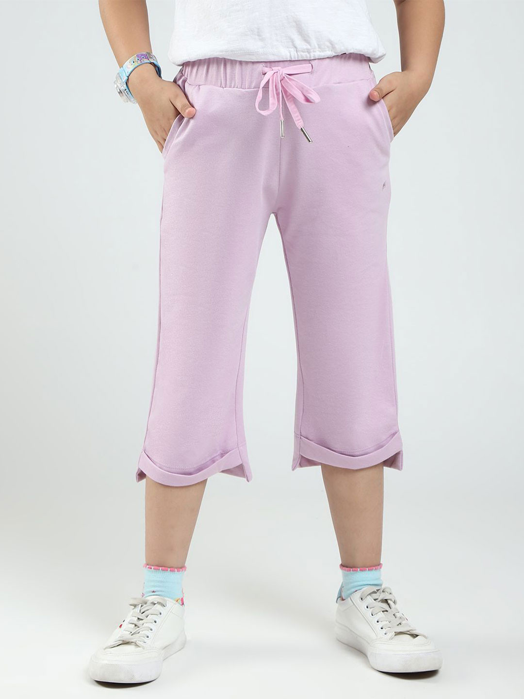 Monte Carlo Girl's Mid-Rise Cotton Capris