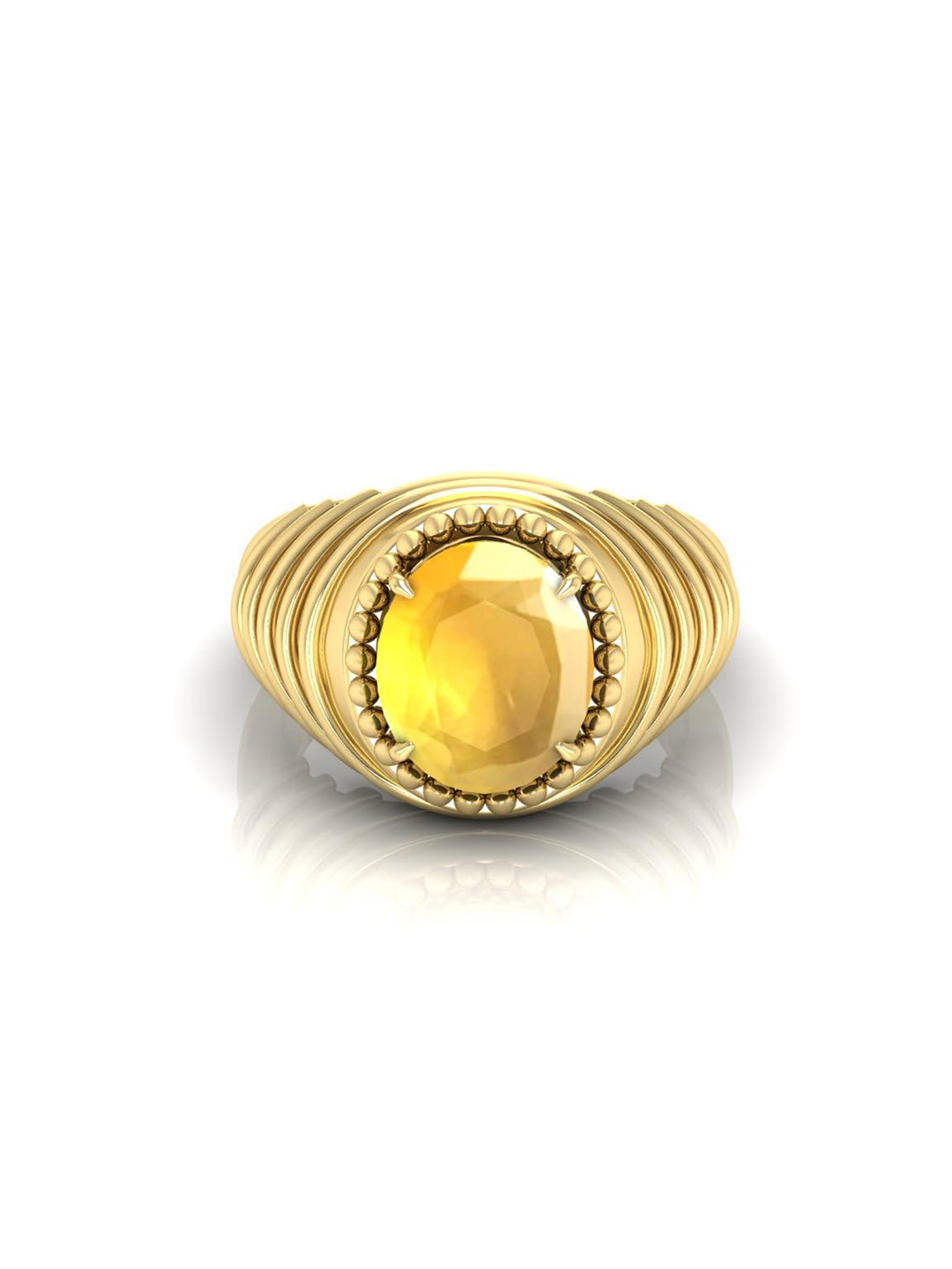 RRVGEM Yellow 13.25 Ratti 13.00 KT Finger Ring