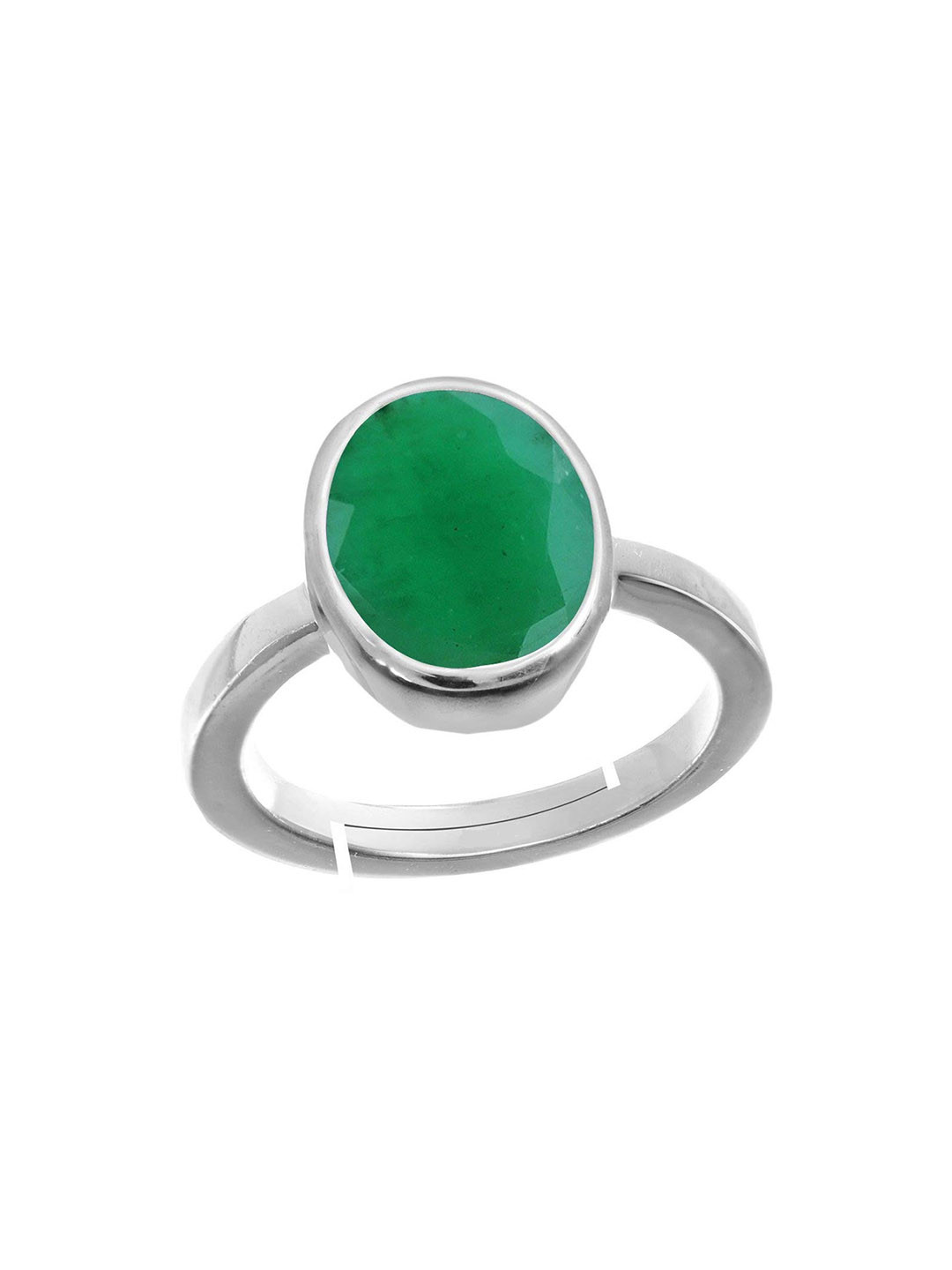 RRVGEM 12.50 KT Silver Plated Rashi Ratna Adjustable Ring