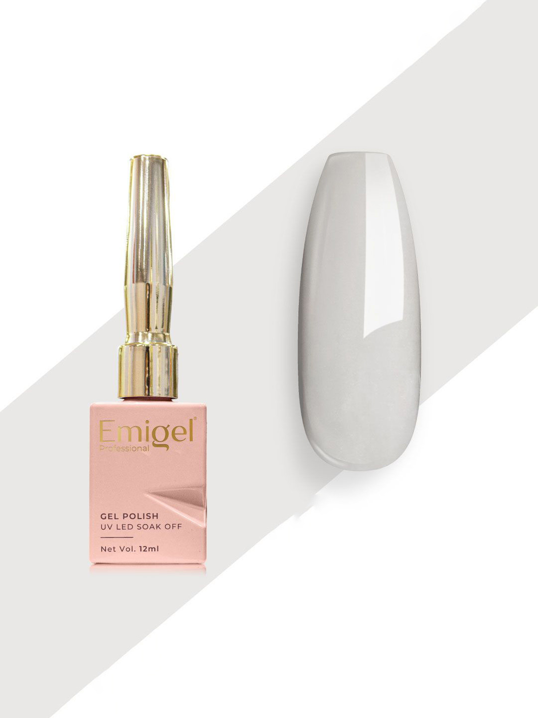 Emigel PROFESSIONAL UV Led Soak Off Gel Polish- 12 ml- Seashell White - E002