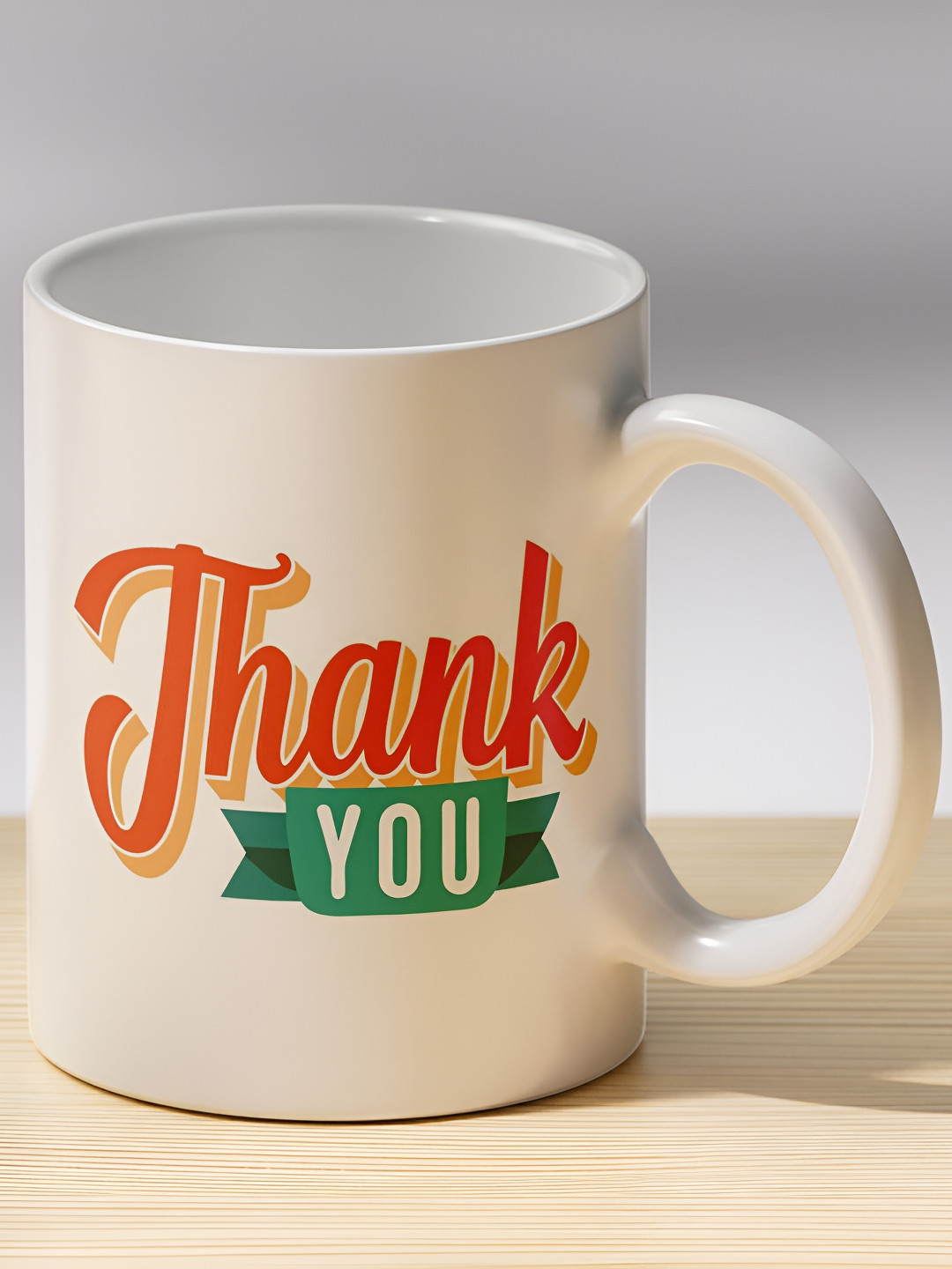 Gift4You Tennis Player Design White Typography Ceramic Handmade Cup-325ml