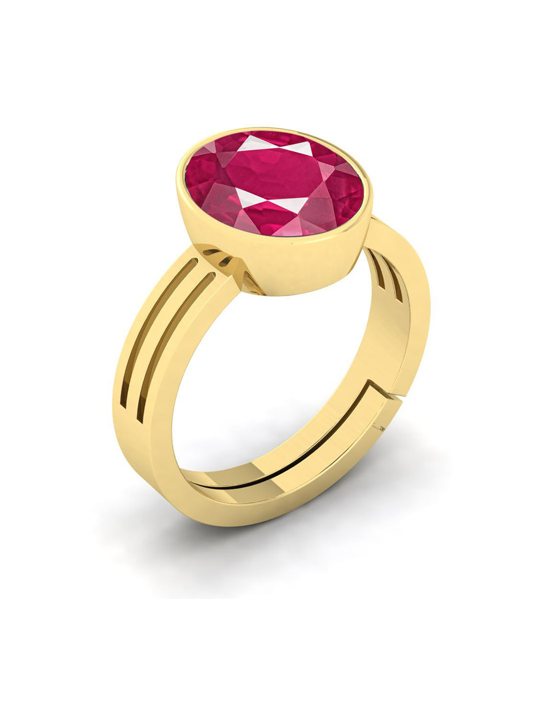 RRVGEM Ruby Stone 6.25 Ratti 5.00 KT Ruby Ring