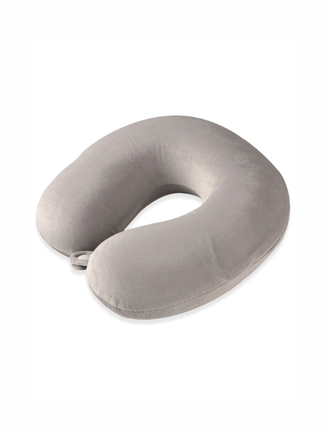 Aura Grey 360deg Memory Foam Filled Soft and Supportive Travel Neck Pillow