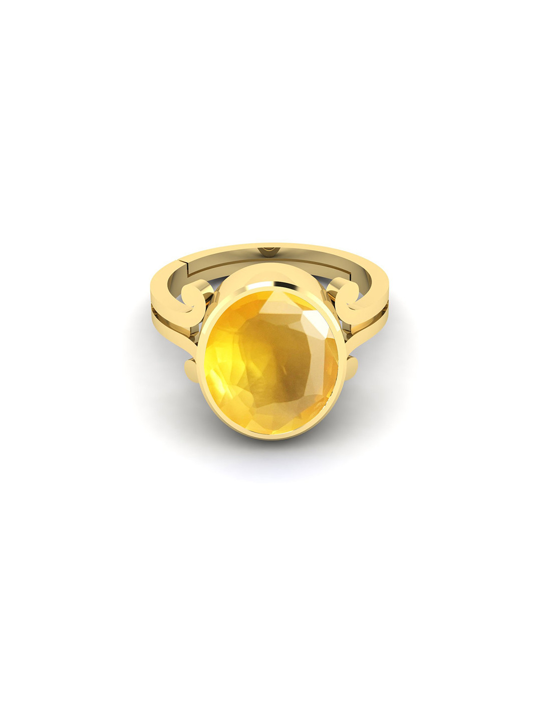Yellow 5.00 KT 5.25 Ratti Sapphire Ring