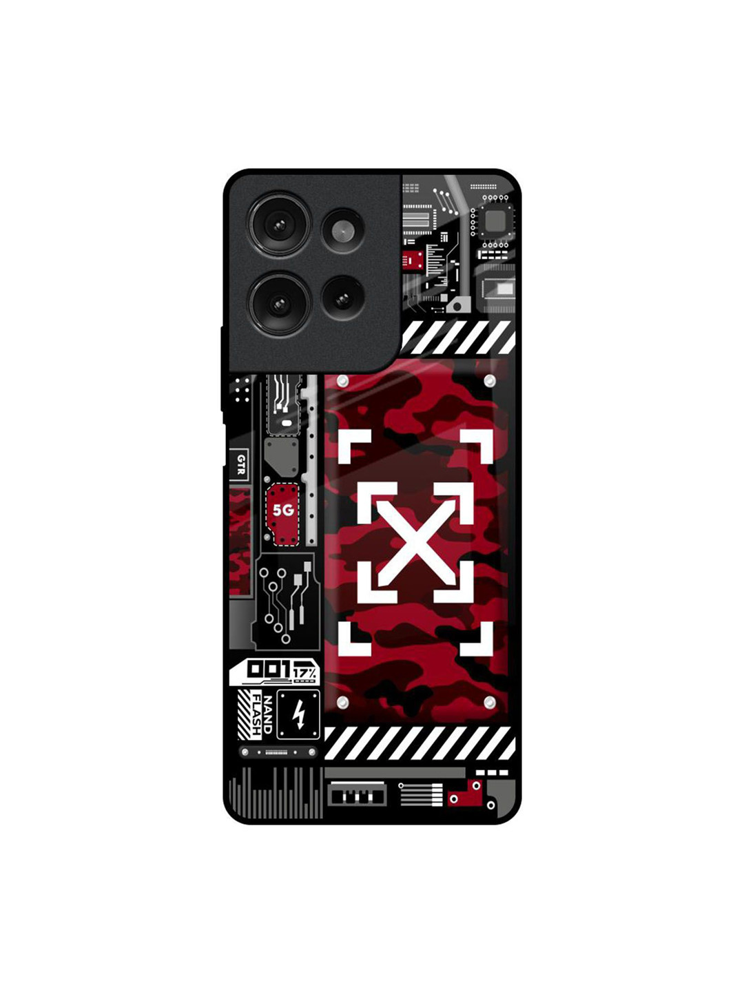 QRIOH Technology Art Printed Motorola G75 5G Impact Resistant Back Case