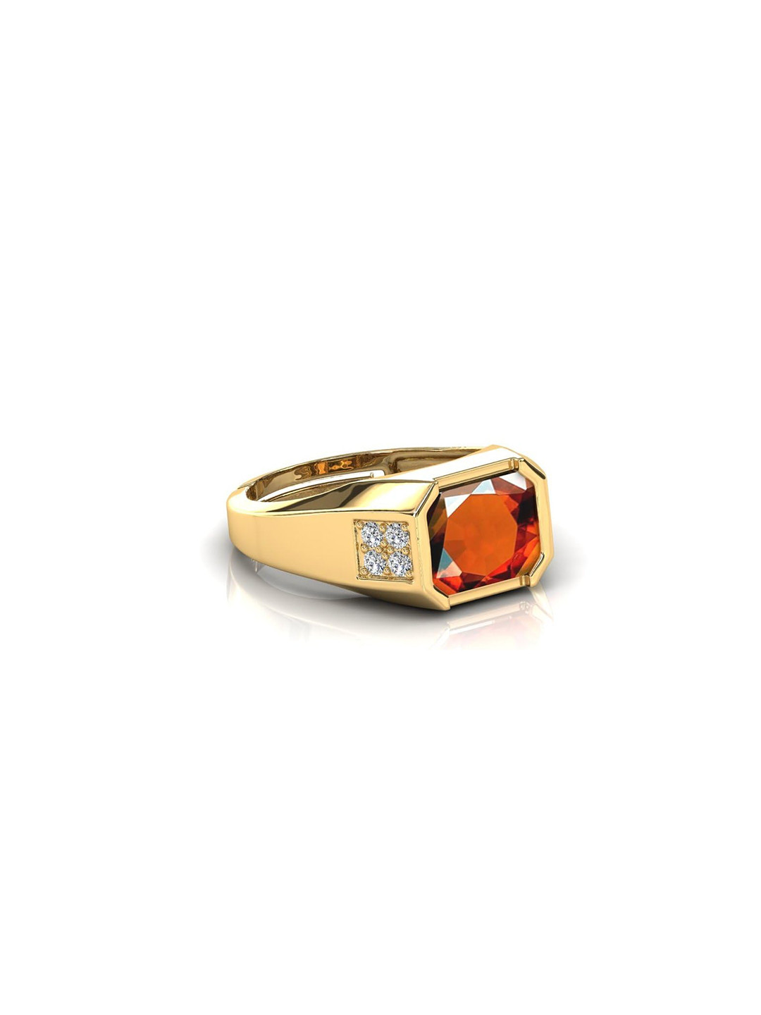 RRVGEM 6 Ratti Hessonite Finger Ring