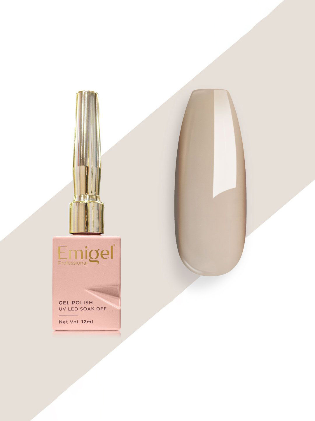 Emigel PROFESSIONAL Uv Led Soak Off Gel Nail Polish- 12 ml- Pale Pink - E007