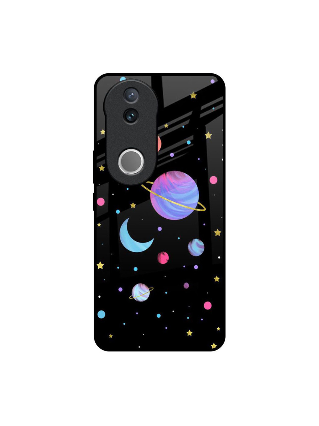 QRIOH Planet Play Printed Vivo V50e 5G Impact Resistant Back Case