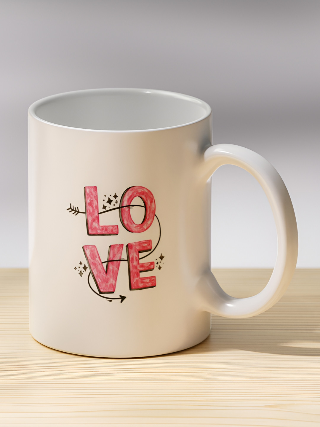 Gift4You Reynash Name Personalised Multicoloured Typography Ceramic Microwave Safe Cup-325ml