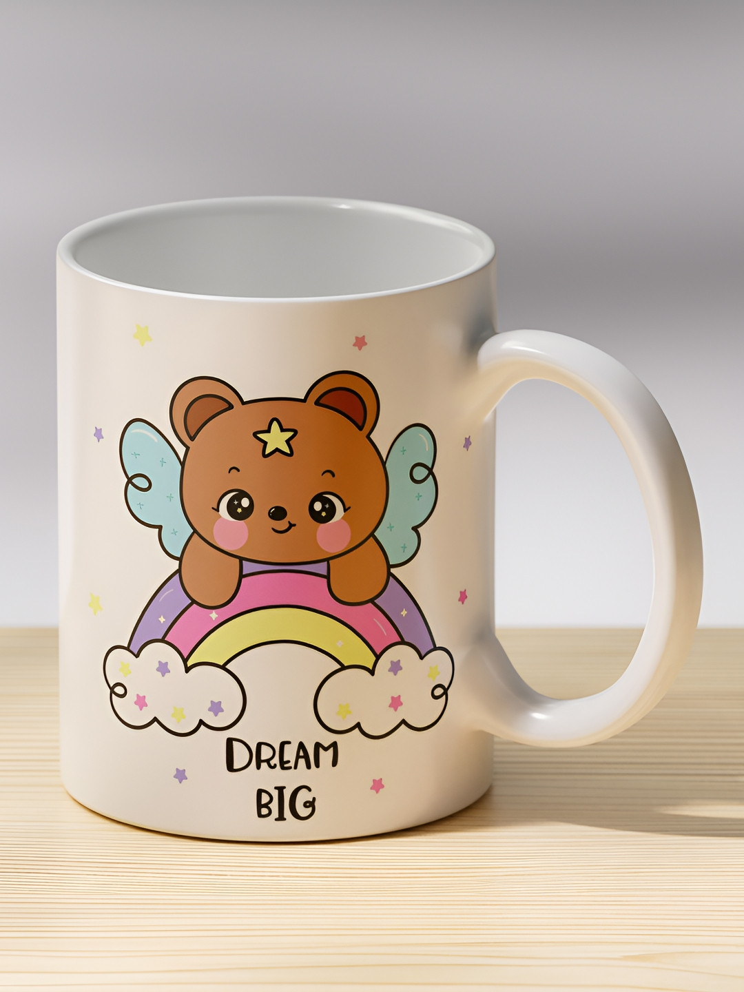 Gift4You Midsummer NightS Dream Collection Multicoloured Typography Ceramic Microwave Safe Cup-350ml