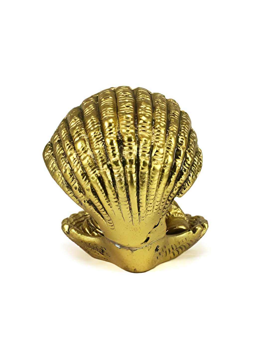 Aura Kachhua Plate Gold Metal Metallic Living Room Small Showpiece - 3.5 Inches