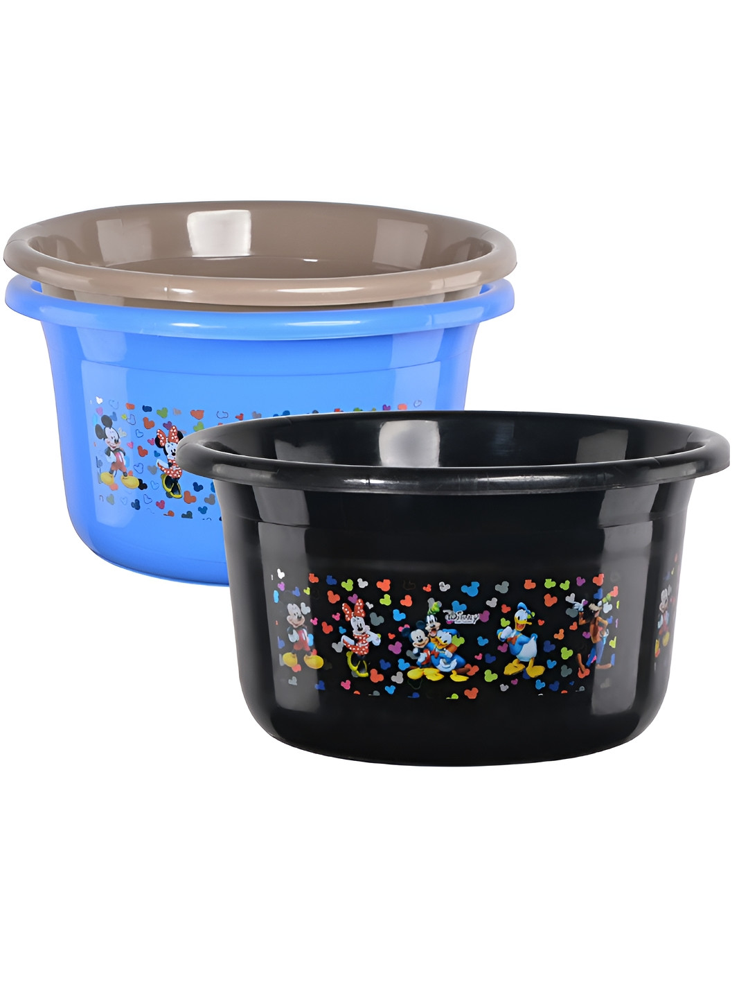 Aura Blue & Black 3 Pieces Disney Printed Bath Tub 25L