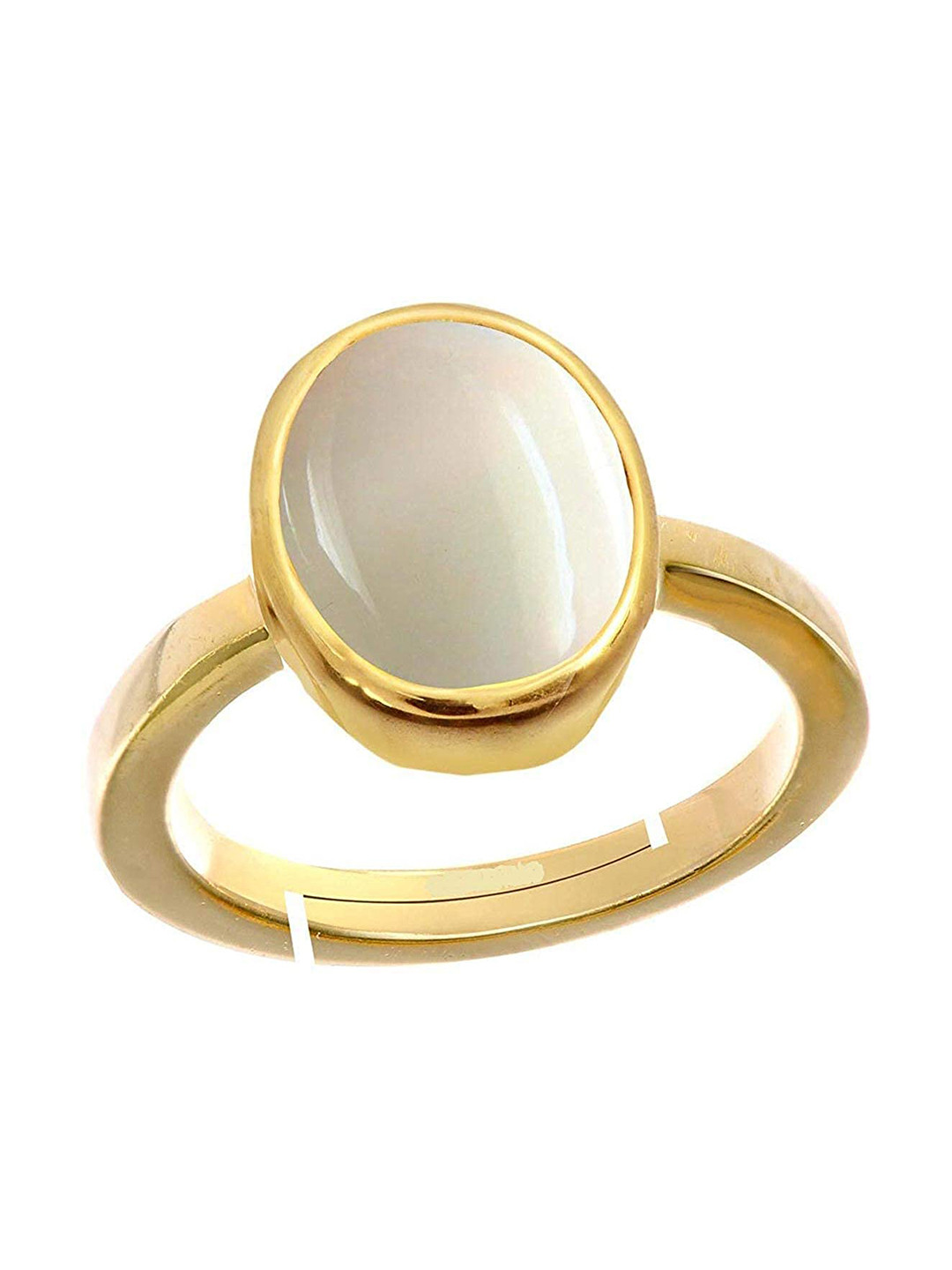 RRVGEM Opal GemWeight 6.00 KT Opal Stone asthadhatu Free Size Finger Ring