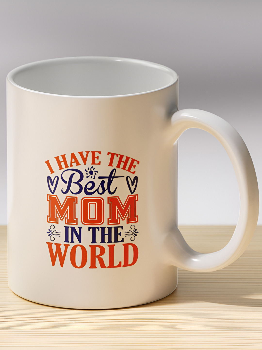 Gift4You Linea Multicoloured Typography Ceramic Microwave Safe Cup-325ml