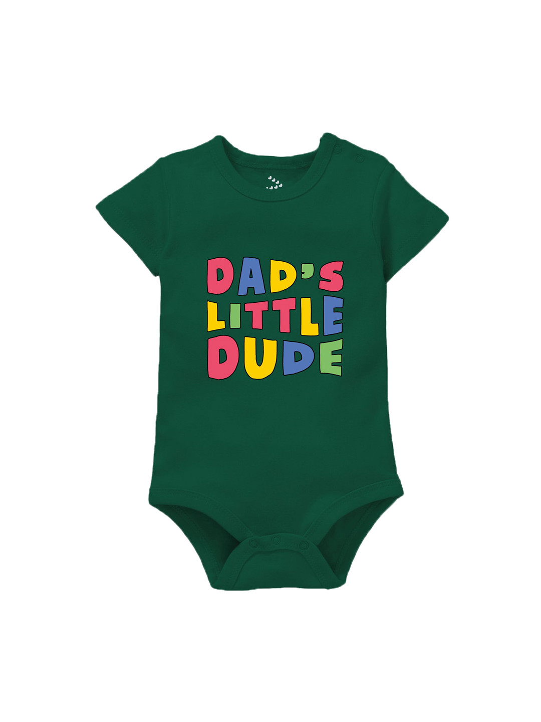 Zeezeezoo Infant Kids Dad's Little Dude Printed Pure Cotton Bodysuit