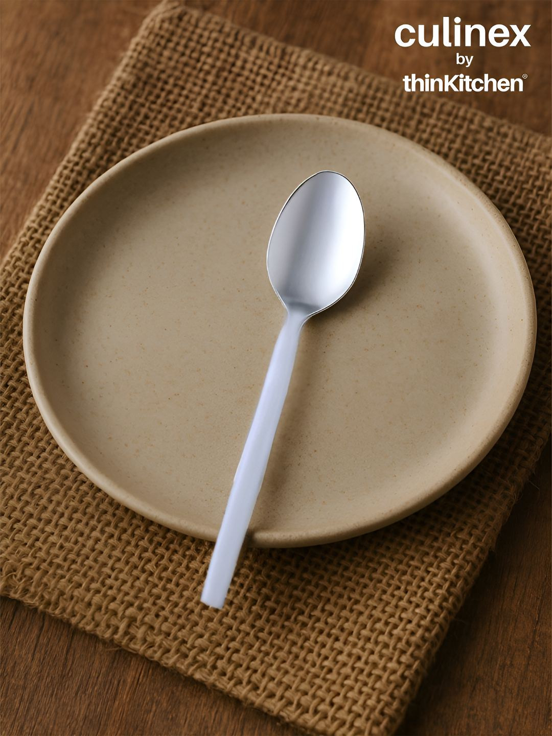Culinex by thinKitchen Silver-Toned Stainless Steel Table Spoon