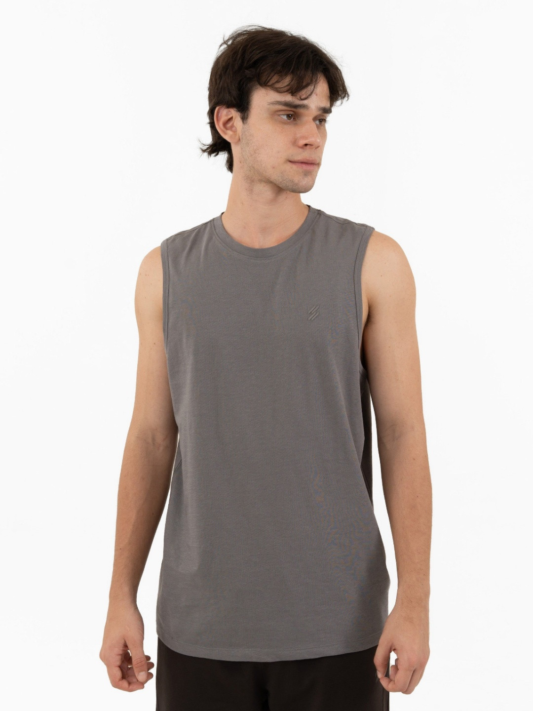 DCYPHR Men Solid Round Neck Cotton T-shirt