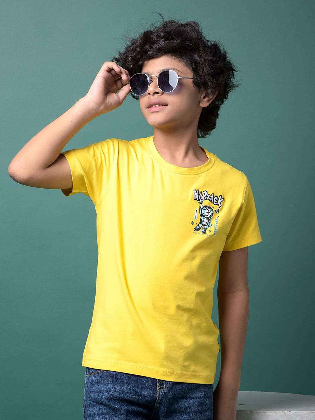 Crimsoune Club Boy's Graphic Print Oversize T-Shirt