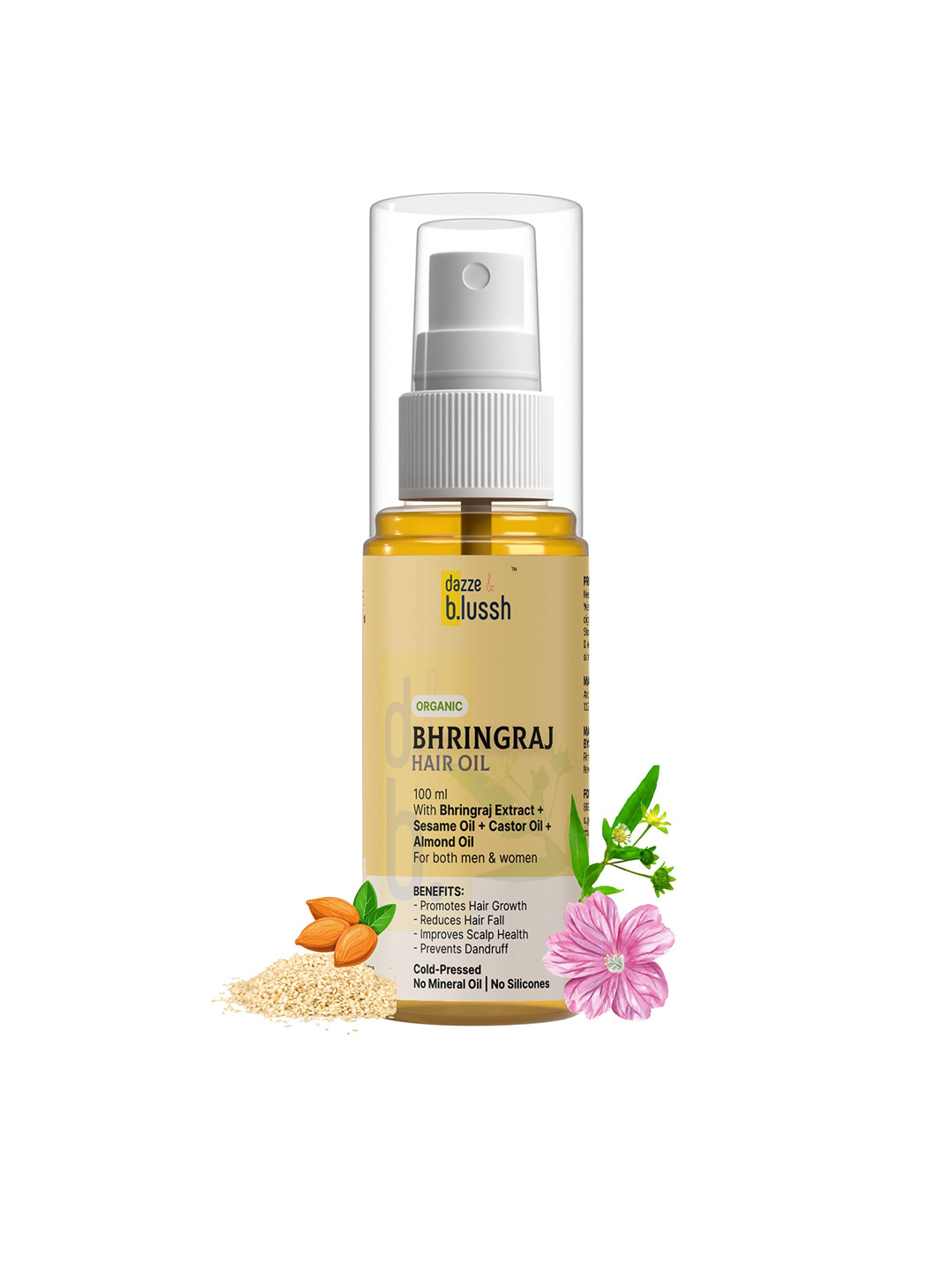 Dazze and blussh Organic Bhringraj Hair Oil - 100 ml
