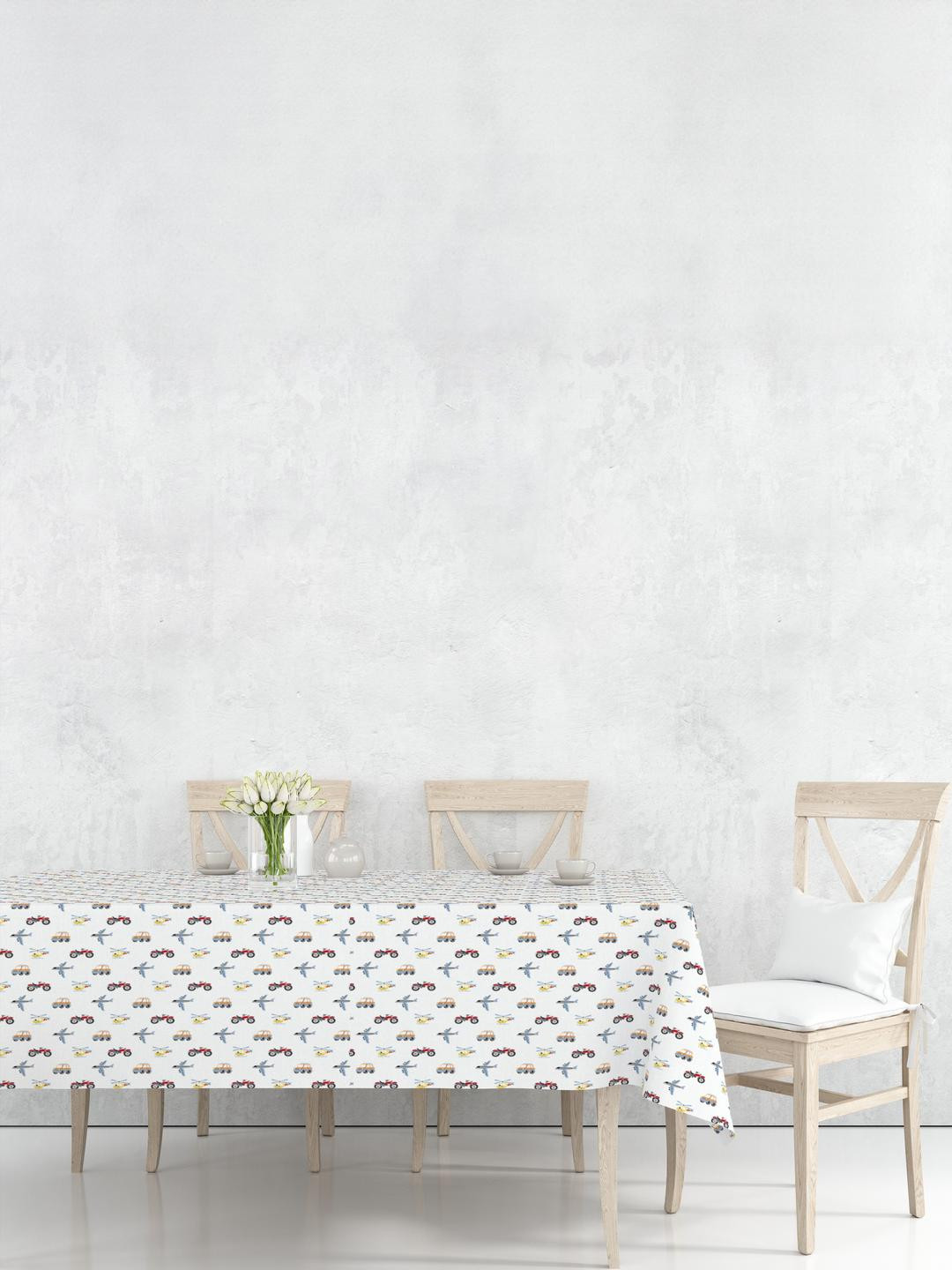 Cotton Candy White Cotton Table Covers