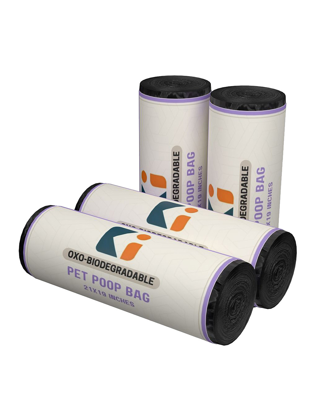 Kuber Industries Jumbo Size 40 Pcs Leak-Proof Dog Poop Bags