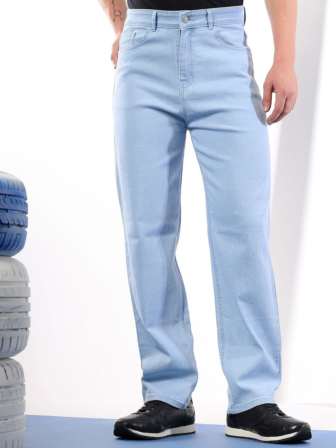 Stylecast X Kotty Men Comfort Regular Fit Mid-Rise Stretchable Jeans
