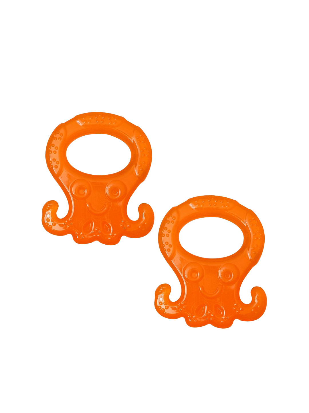 Adore Set Of 2 Water Filled Eva Teethers- Orange
