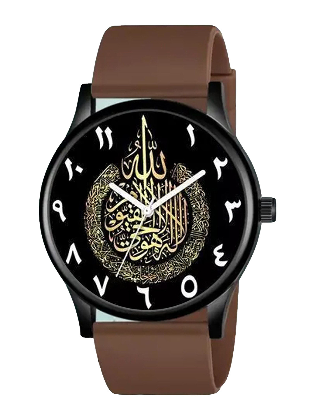 CSAMON Men Printed Dial Analogue Watch - SilmBLK Islamic NUM08 804BRO_SH