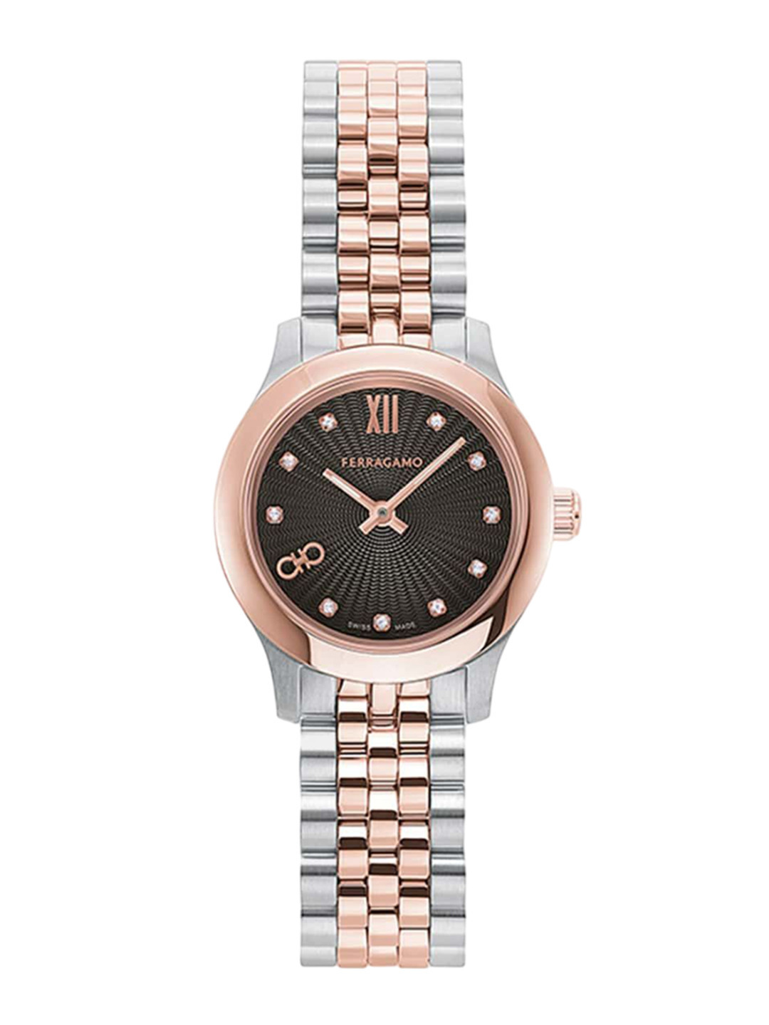 Ferragamo Women Embellished Dial Bracelet Style Analogue Watch SFSA00324