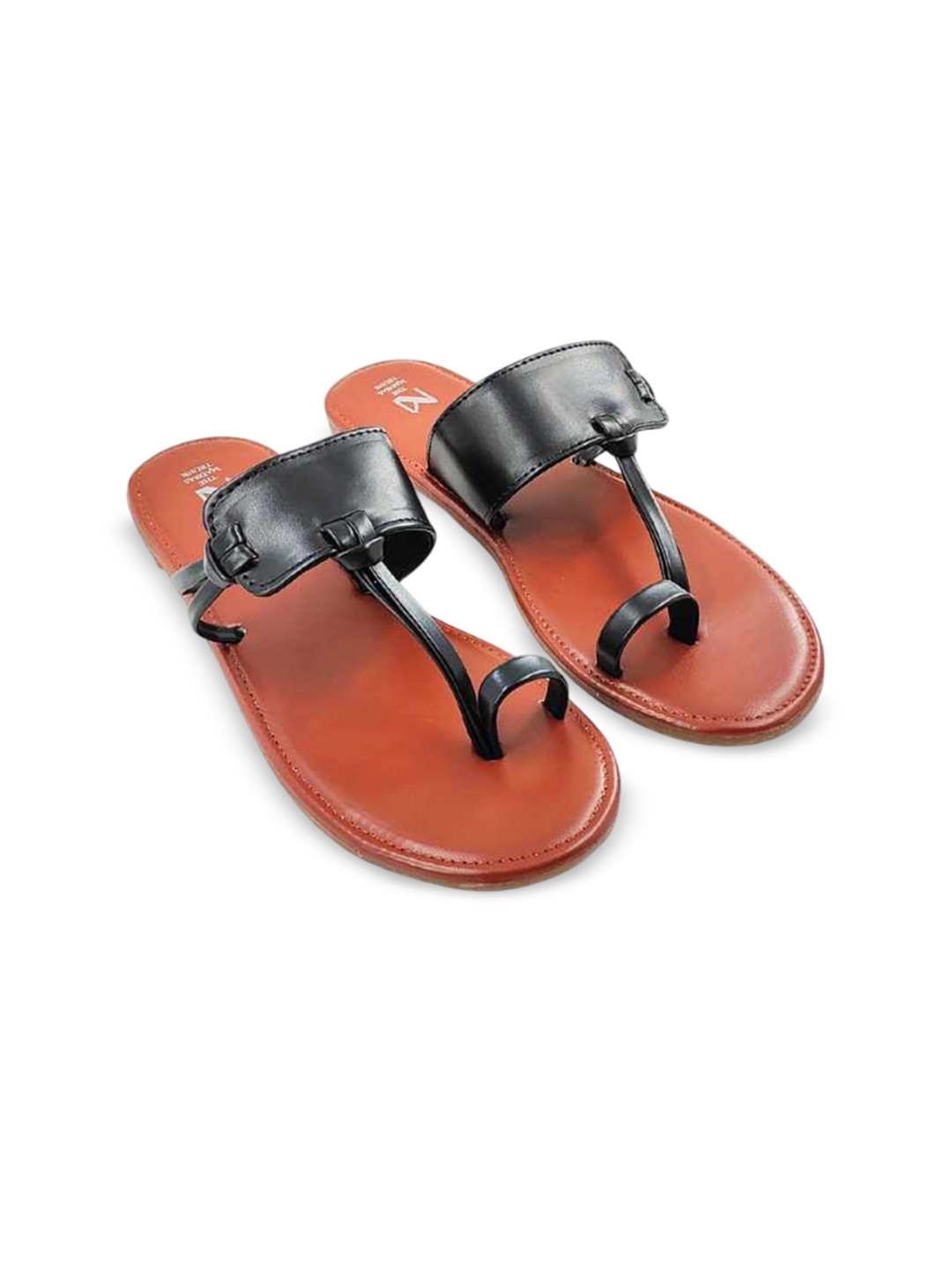 THE MADRAS TRUNK Women Round Toe T-Strap Flats