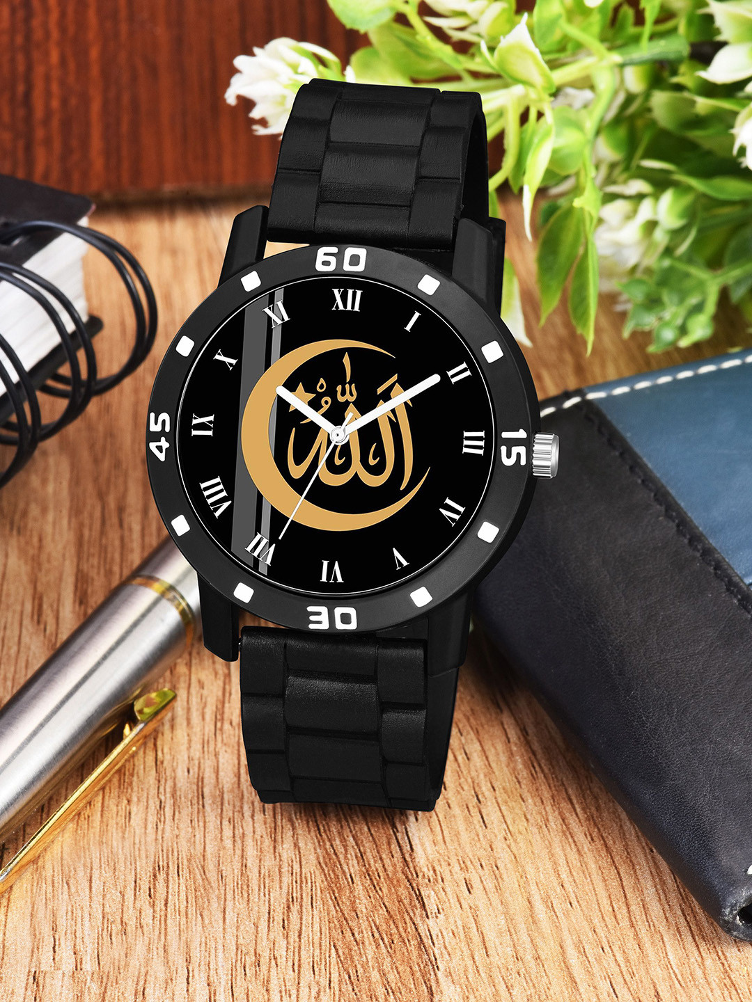 Gopal Shopcart Unisex Bracelet Style Straps Analogue Watch AeviyoBLK-Islamic-ROM01-CD_SH