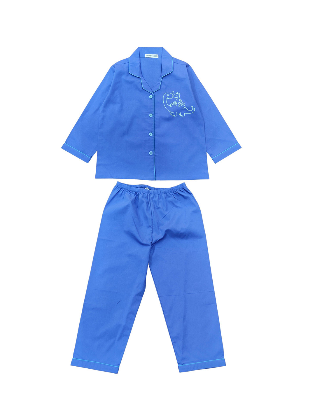 shopbloom Unisex Kids Graphic Printed Shirt Pyjams Night suit
