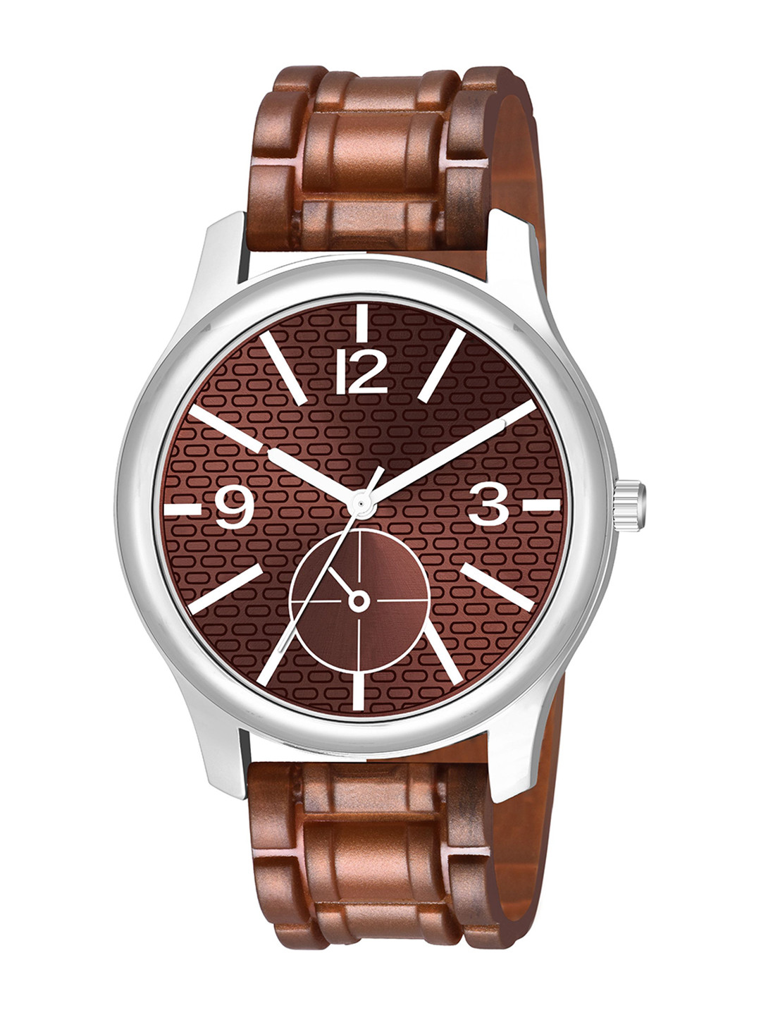 Gopal Shopcart Unisex Dial & Straps Analogue Watch 1017SLV-M5-BRO-D-801BRO_SH