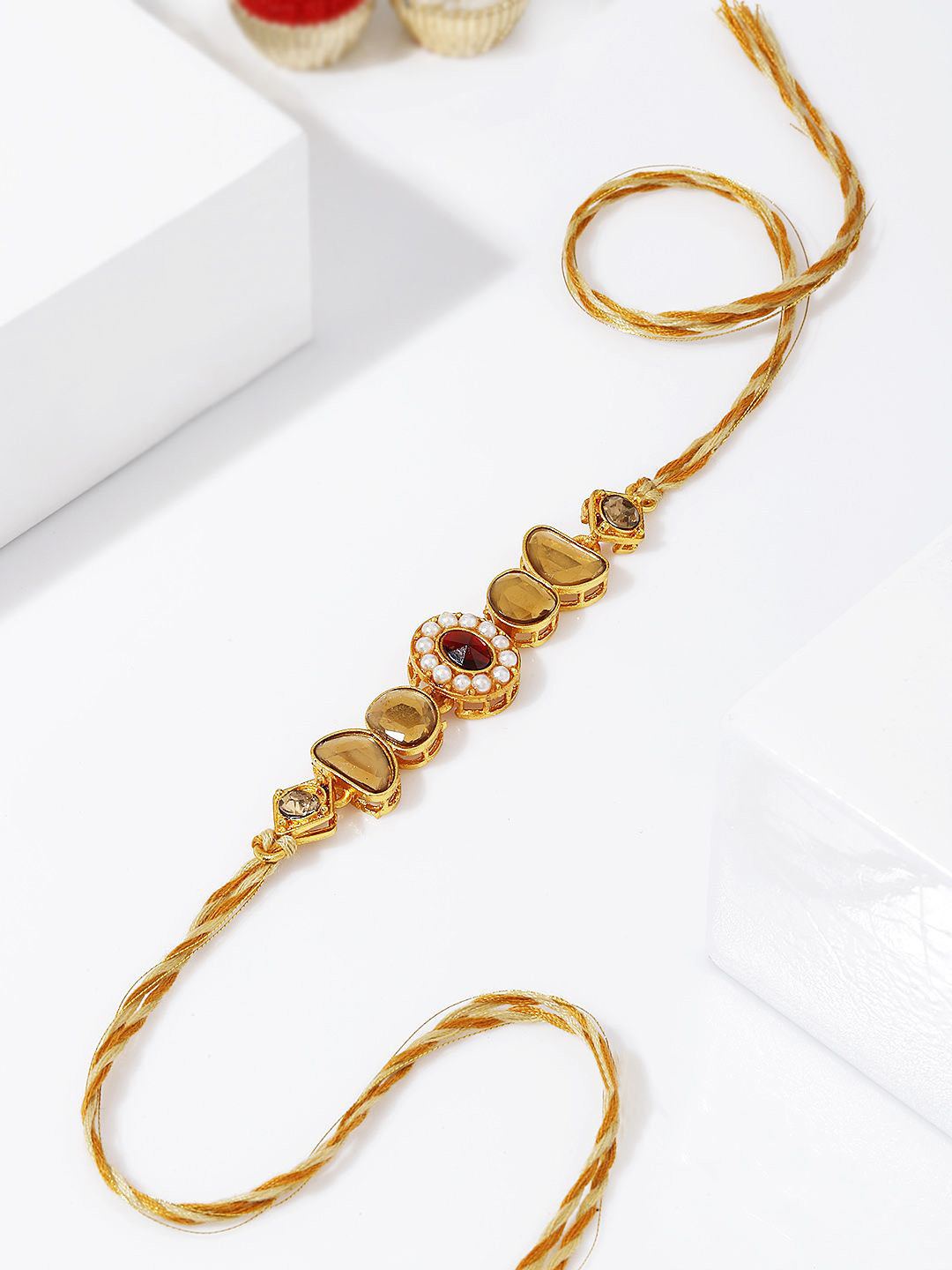 IGP Thread Traditional Kundan Polki Rakhi