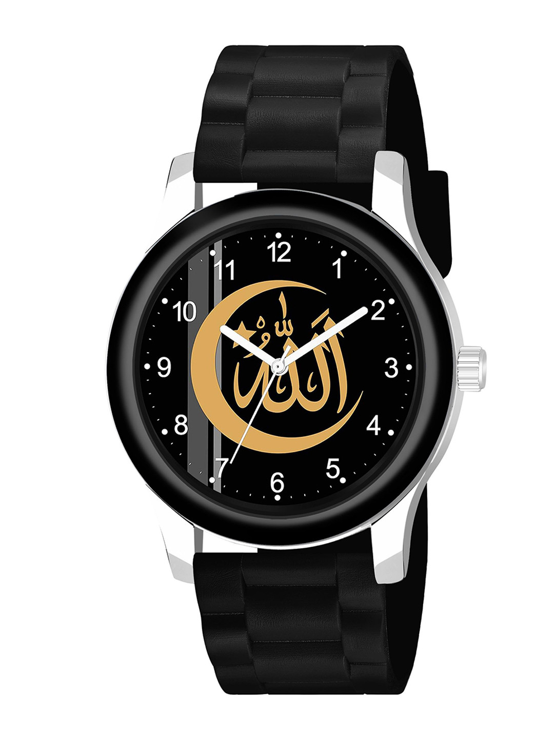 CSAMON Men Printed Analogue Watch B9050BLK Islamic NUM01 CD_SH