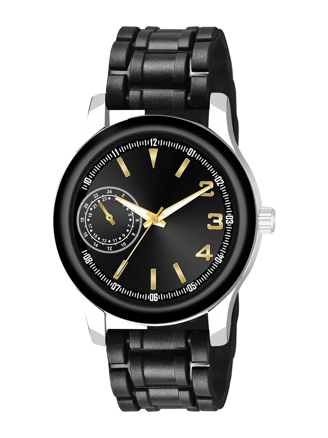 CSAMON Men Dial & Straps Analogue Watch B9050BLK M4 D 801BLK_SH