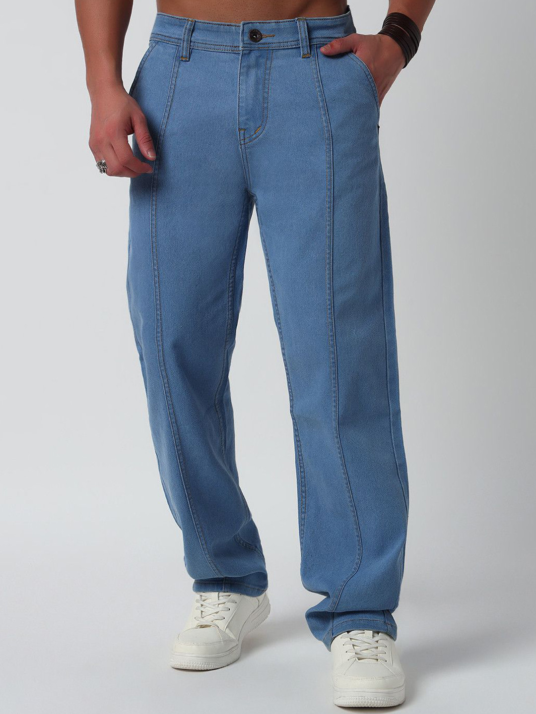 DENIMLOOK Men Mid-Rise Baggy Stretchable Jeans