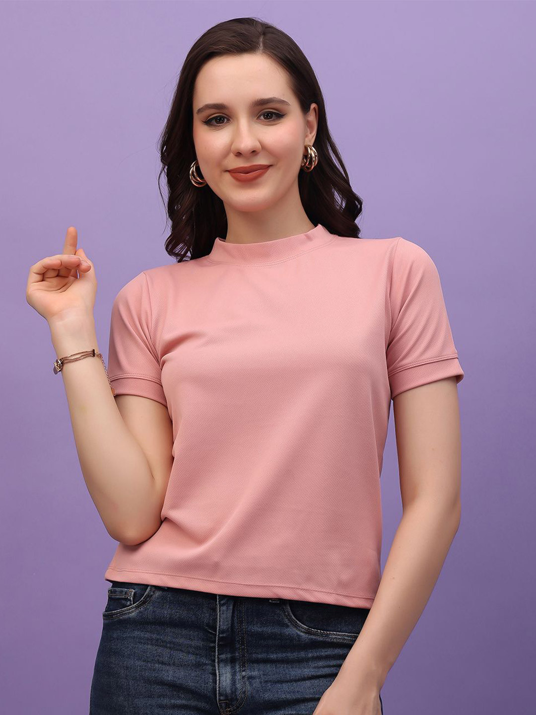 Chemistry Women 1 Solid Regular Styled Back Top