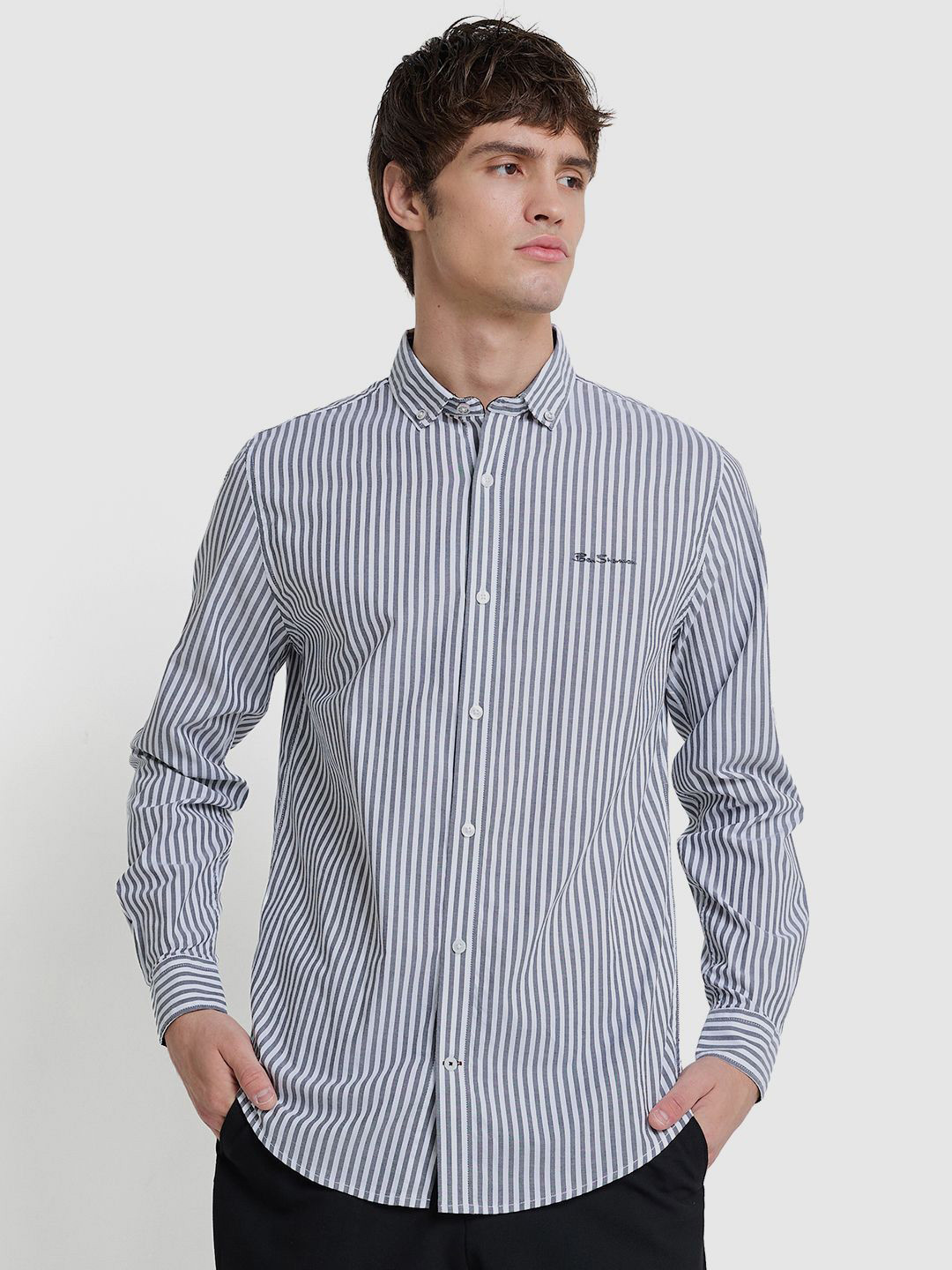 BEN SHERMAN Men Striped Casual Shirt